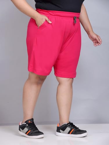 Image of CUPID Plain Comfortable Plus Size Barmunda /Shorts for Sports, Yoga, Daily Use Gym, Night Wear, Casual Wear for Girls