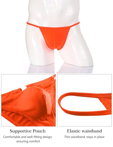 FEOYA Mens Sexy Briefs Low Rise Bikini G-Strings Thongs High-Leg Opening Bulge Pouch Briefs Thin Underwear 3 Pack4
