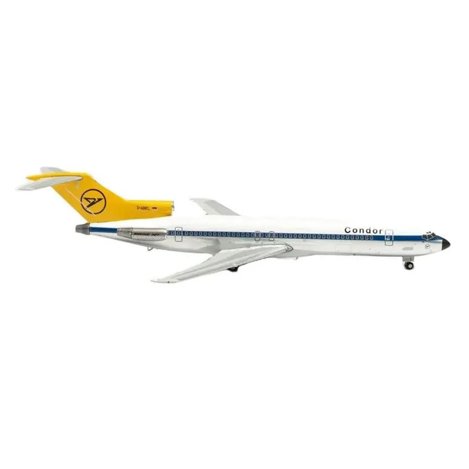 Avión a escala 1:200 de colección Boeing 727-200 D-ABKL en metal fundido