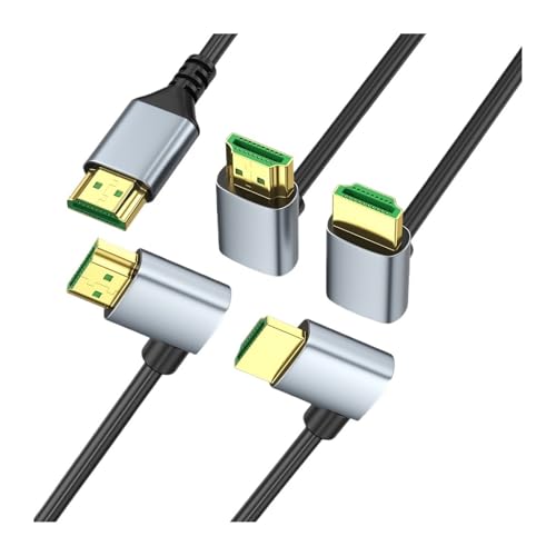 8K HDMIΉ 2.1P[u 48Gbps 90°㉺Epx߉\ OD4.0mmP[u EARC HDCP HDRΉ PC/vWFN^[/HDTVΉ(Down-Down,2m)