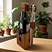 Think-n-Drink Fun Bottle Gift Lock Challenge Puzzle Game Wood Brain Teaser for Adults Party and Gathering