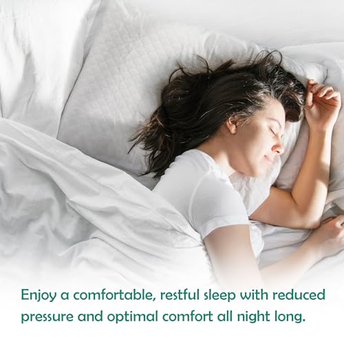 Image of MYTRIDENT Classic Memory Comfort Pillow for Bed, 220 GSM, Memory Pillow, 36 CM X 58 CM-White