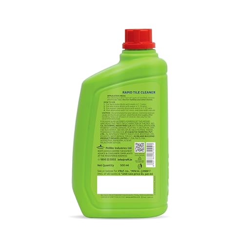 Image of Pidilite Roff Cera Clean All Purpose Tile, Floor & Wall Cleaner 0.5 Liter Pack of 3, Advance, Bedroom & Bathroom Floors, Removes Grease, Dirt & Tough Stains