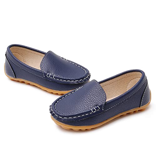 Image of RVROVIC Kids Girls Boys Slip-on Loafers Oxford PU Leather Flats Shoes(Toddler /Little Kid)
