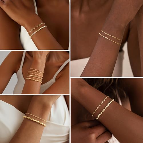 Turandoss Gold Bracelets Set for Women No Tarnish Trendy Jewelry Gifts - image 4