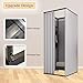 Clothing Store Fitting Room, Portable Changing Room with Shading Curtain Used in Office, Mall, Boutique, Home, Movable Temporary Mobile Privacy Protection (Grey, 39x39x79 inches)