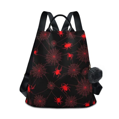 Sac à dos pour femme antivol Red Spiders pour voyager sereine