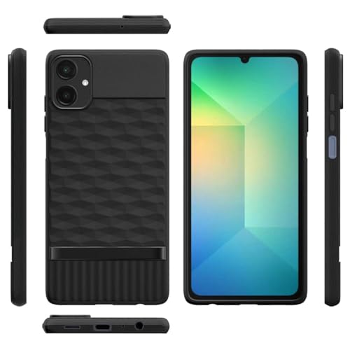Image of Shockproof Case for Samsung Galaxy A06 5G / A06 4G | Full Camera Protection | TPU Flexible Back Cover for Samsung Galaxy A06 5G / A06 4G (Matte Black)