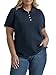 Riders by Lee Indigo Women's Morgan Short Sleeve Polo Shirt, Dark Navy, X-Large
