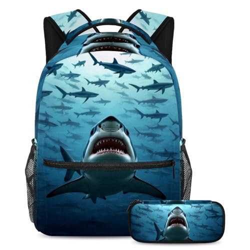 Sac à dos tortue de mer et trousse assortie pour l'école et les sorties de votre enfant