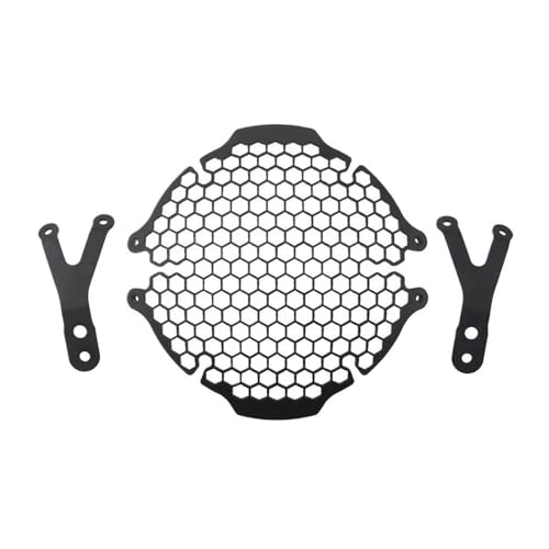 Couvercle de protection des phares moto en maille d'acier antichoc