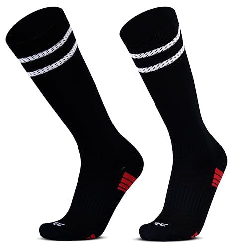 Image of RC. ROYAL CLASS Football Socks -Knee High Unisex, Cushioned Sole, Hi-Performance, Soft & Breathable,Ventilated,Moisture Wicking,Anti-Odour,Football /Soccer Socks For Kids to Adults-Pack of 1 Pair