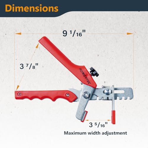 Image of POWERTEC Tile Leveling System Tile Leveling Pliers for Floor and Wall Tile Installation, 1 Pack (71896)