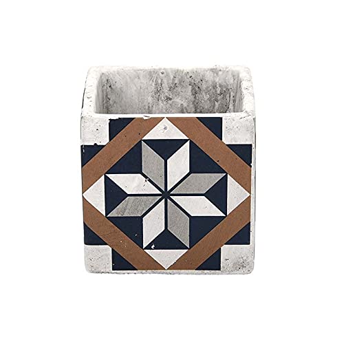 Esschert Design AC177 - Vaso Da Fiori Per Piastrelle Portoghese In Cemento 899551