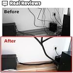 Manches à cable noir (longueur 10ft, Diamètre 1/2 à 1 Inch extensible), câble tressé Split & auto-enroulement pour câble USB câble audio câble vidéo, Protecteur Animal des cordons à écharper