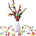 Mini Pompons zum Basteln, 2000 Stück 1cm Mini Pompons, Mini Pompoms für Handwerk Herstellung, Pom Pom Bälle für Ostern, Weihnachten, Kinder, Bunte Pompons für Lustige DIY Kreative Handwerk