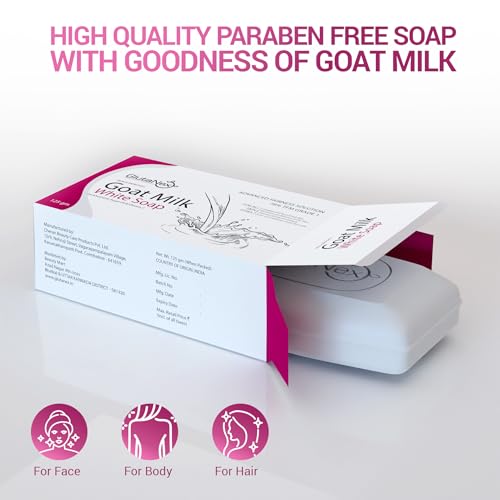 GlutaNex Goat Milk Advanced Fairness Solution Soap Skincare Elixir for Radiant Skin with Timeless Radiance Infused Silky Magic Lasting (Pack of 3)
