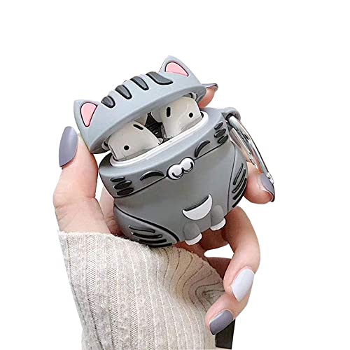 Ur Sunshine Case For Airpods Pro, Super Cute Sitting Lucky Cat Kitty Cover Case, Soft Tpu Silicone Gel Earphone Case Compatible With Airpods Pro -Grey #TOP14