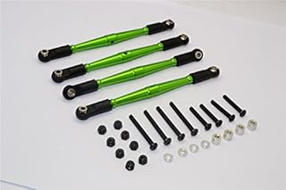 GPM For Gmade Komodo Upgrade Parts Aluminum 4mm Anti-Thread Lower Link Parts - 4Pcs Set Green