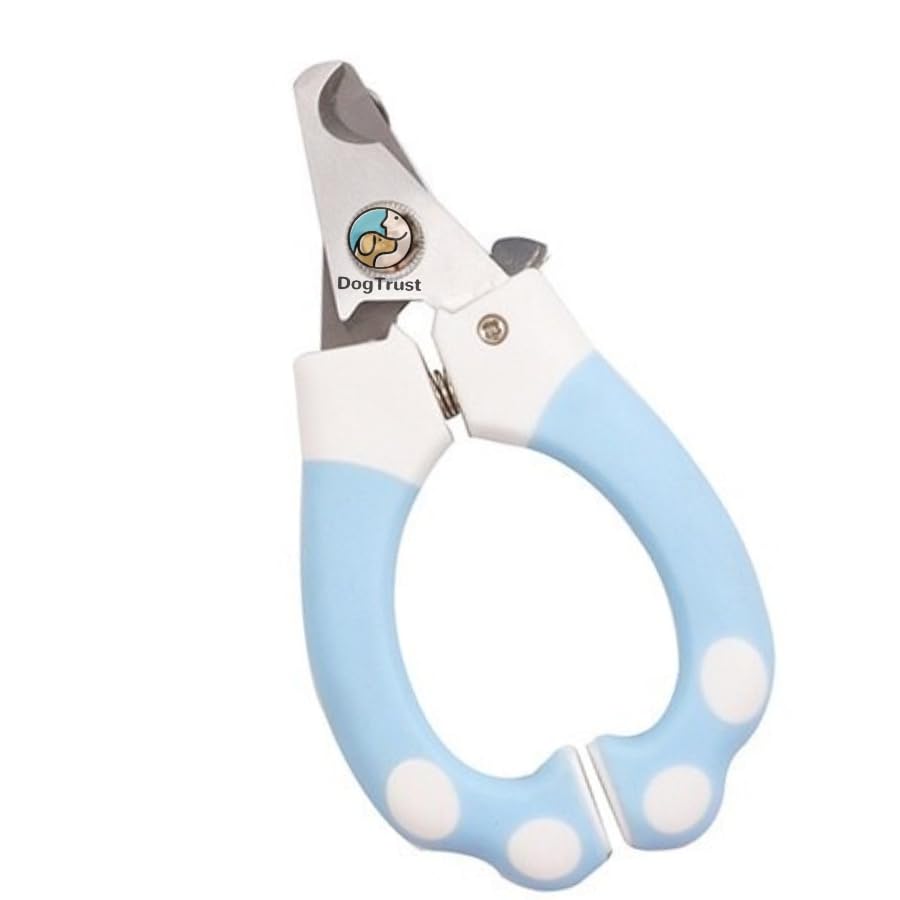 Dog Trust Dog Nail Clippers Trimmers Safety Guard for Small Medium Dogs Claw Clippers, Pet Nail Cutters for Thick Nails Blue