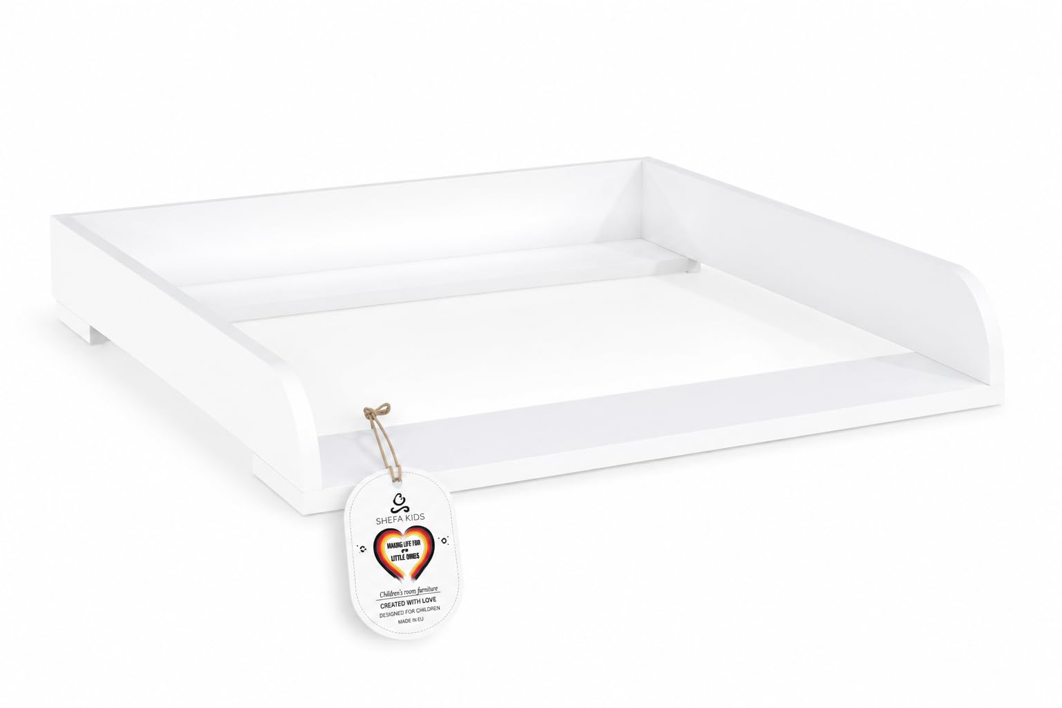 Shefa Kids 800 - Cambiador universal compatible con cómodas Malm, Hemnes y Nordli, color blanco