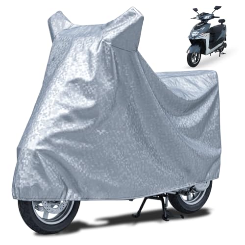 Image of FABTEC Waterproof Scooty Body Cover Compatible with Komaki XGT KM, A1 (Silver)