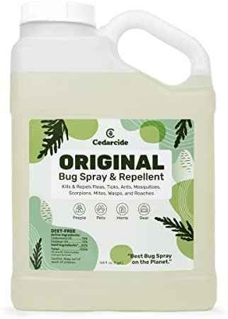 Cedarcide Original (Gallon) Cedar Oil Insect Repellent Formerly Known as Best Yet Insect Spray Kills and Repels Mosquitoes Ticks Fleas Mites Ants and Chiggers