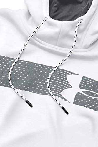 Image of Under Armour Men's Armour Fleece Pullover Hoodie Bar Logo Graphic