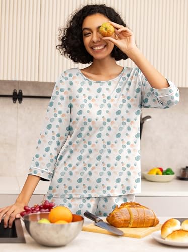 Image of PrinStory Womens Pajama Sets Capri Pjs Soft Lounge Sets XS-4XL