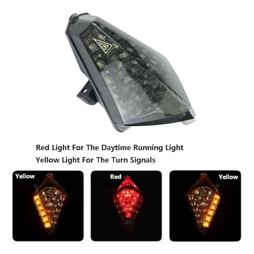 Lámpara trasera LED integrada con intermitentes aerodinámicos para Yamaha YZF R1 3