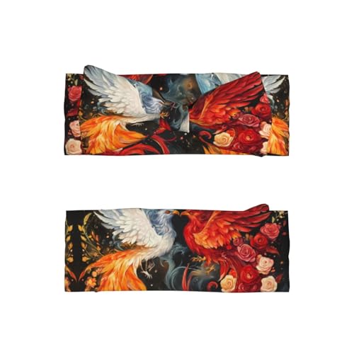 Phoenix and Rose Bow headband, children's elastic bow hair accessories, 0-6 months, hair bows for newborns, infants, toddlers2