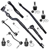 Detroit Axle - 4WD Front 10pc Suspension Kit for 00-05 Ford Excursion, 00-04 F-250 Super Duty, 4 Ball Joints 4 Tie Rod Ends 2 Sway Bar Links 2000 2001 2002 2003 2004 2005 Replacement