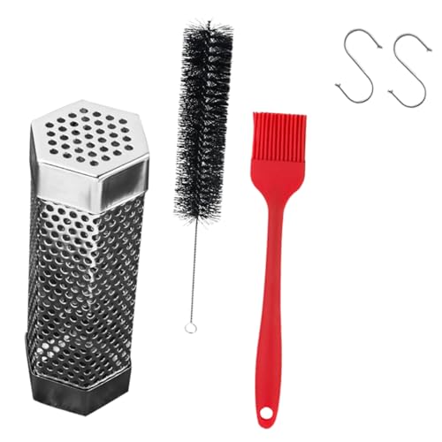 BCOATH Tubo Para Ahumar De Acero Inoxidable Herramienta Para Asar Práctica Accesorio Para Parrilla Reutilizable Tubo Para Ahumar Compacto Para Barbacoas Al Aire