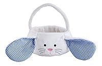Algopix Similar Product 16 - Kids Easter Basket Plush White Bunny