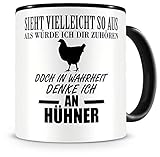 ✅ PASST IMMER: Der witzige Hühner Kaffeepott ist das perfekte Geschenk zu jedem Anlass egal ob Weihnachten, Ostern, Nikolaus, Valentinstag, Abschluss, Namenstag, Geburtstag, Vatertag, Muttertag oder einfach so zwischen durch.