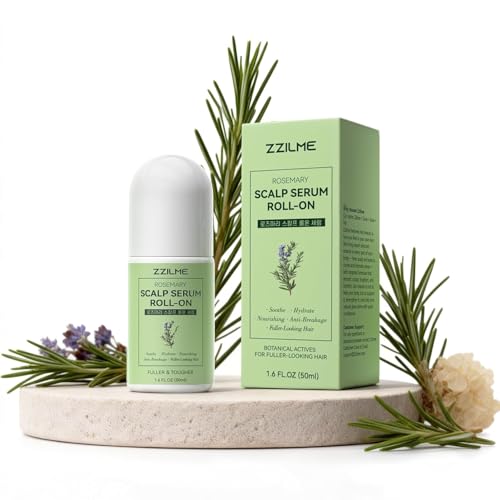 ZZILME Rosemary Hair Growth Serum Roll-On with Caffeine 1.6oz
