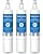 Waterdrop 5231JA2006A Replacement for LG® LT600P® Refrigerator Water Filter, fml-2, KENMORECLEAR® 46-9990, KENMORE® 9990, 5231JA2006B, RWF1000A, LFX25960ST, LSC27931ST, 3 Filters