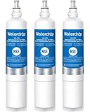 Waterdrop 5231JA2006A Replacement for LG® LT600P® Refrigerator Water Filter, fml-2, KENMORECLEAR® 46-9990, KENMORE® 9990, 5231JA2006B, RWF1000A, LFX25960ST, LSC27931ST, 3 Filters