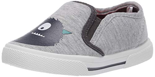 Carter's Boys' Damon Light Weight Slip On Casual Shoe Sneaker, Grey, 4 M Us Big Kid #TOP18