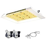 NEW DIODES LAYOUT & HIGH EFFICIENCY WHITE LED GROW LIGHT : Die neue Anordnung der Dioden dicht in der Mitte und spärlich auf beiden Seiten macht die LED-Licht gleichmäßiger zwischen Mitte und Seiten als alte Anordnung von anderen Markenleuchten.