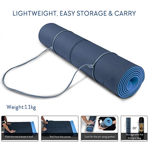 image for YOUYUAN Yoga Mat, Non-Slip Texture Pro Yoga Mat Eco Friendly Exercise 