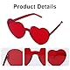 Minnhua 10 Paar Herz Sonnenbrille Rot Herz Brille Party Sonnenbrille Herzform Herzbrille Rot Brillen Lustige Partybrillen Set Hippie Brille Party Brillen für Geburtstagsfeier Erwachsene Jungen Mädchen