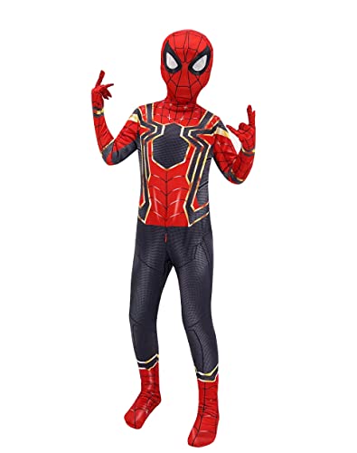 Superhero Costume Boys Bodysuit Halloween Cosplay Jumpsuit for kids-L