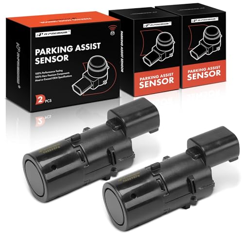 A-Premium 2-PC Reverse Backup Parking Assist Sensor Compatible with Select Jaguar Models - XJ8 XJR 2004-2009, XKR 2006, S-Type 2004-2008, X-Type 2003-2008, Replace# C2C7594XXX