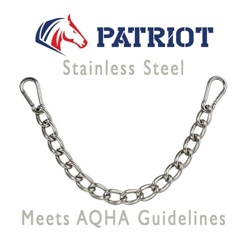 Patriot Ropes Corrente de freio ajustável de aço inoxidável, prata
