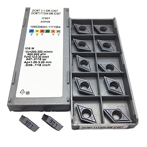 Fresas para Torno Metal Carburo 10 Piezas DCMT 11T304 miniatura 1