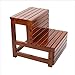 Stołki łazienkowe Stołek kąpielowy Drewniana sofa Podnóżek Ławka schodkowa Mały stołek cedrowy Prostokąt Drewniana mata Stołek prysznicowy Pedał Wodoodporny antypoślizgowy Ławka prysznicowa Łóżko Stołki schodowe do wysokich łóżek (brązowy)