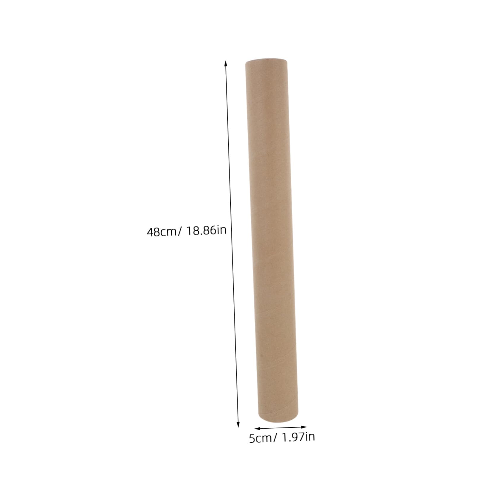 jojofuny Sturdy Kraft Paper Mailer Tube for Documents Artwork and Posters Secure Caps for Shipping
