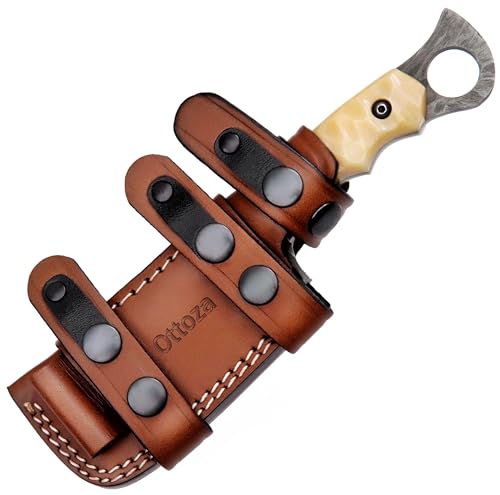 Ottoza 1095 High Carbon Steel Knife, Hunting Knife - Seax Knife - Camping Knife - Tactical Knife - Survival Knife - Bushcraft Knife 8