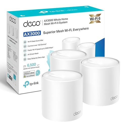 TP-Link Deco X50 (3-Pack) - Sistema WiFi 6 AI Mesh, AX3000 Doble ...